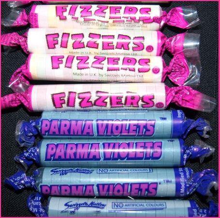Fizzers & Parma  Violets Bag 15 pcs - The Bath Sweet Shop