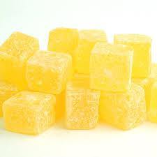 Pineapple Cube Soft Centre Bag 200g - The Bath Sweet Shop